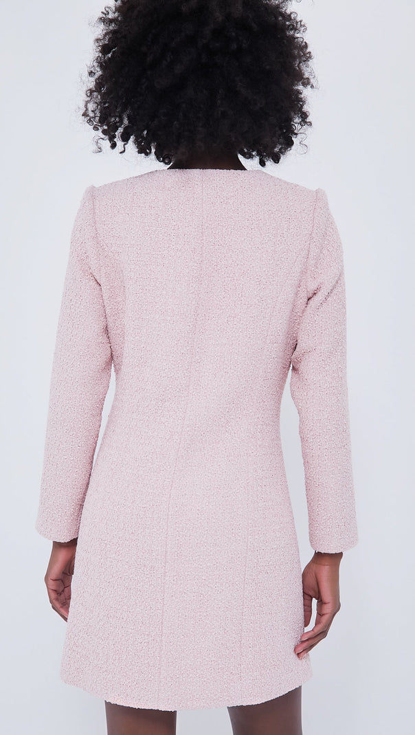 AIIZIE PINK TWEED BIRKLEY DRESS - product image