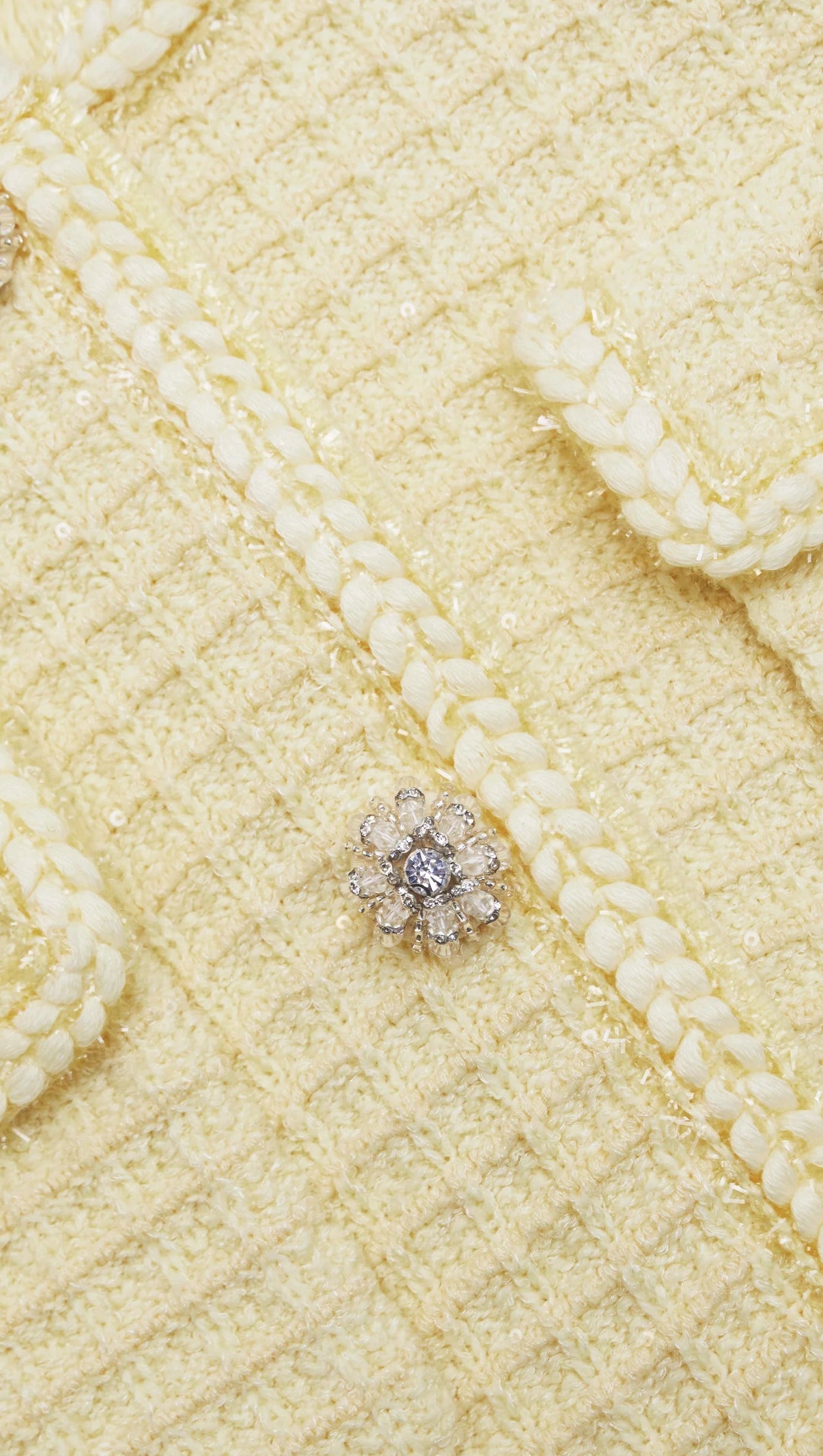 YELLOW TEXTURED KNIT SKIRT