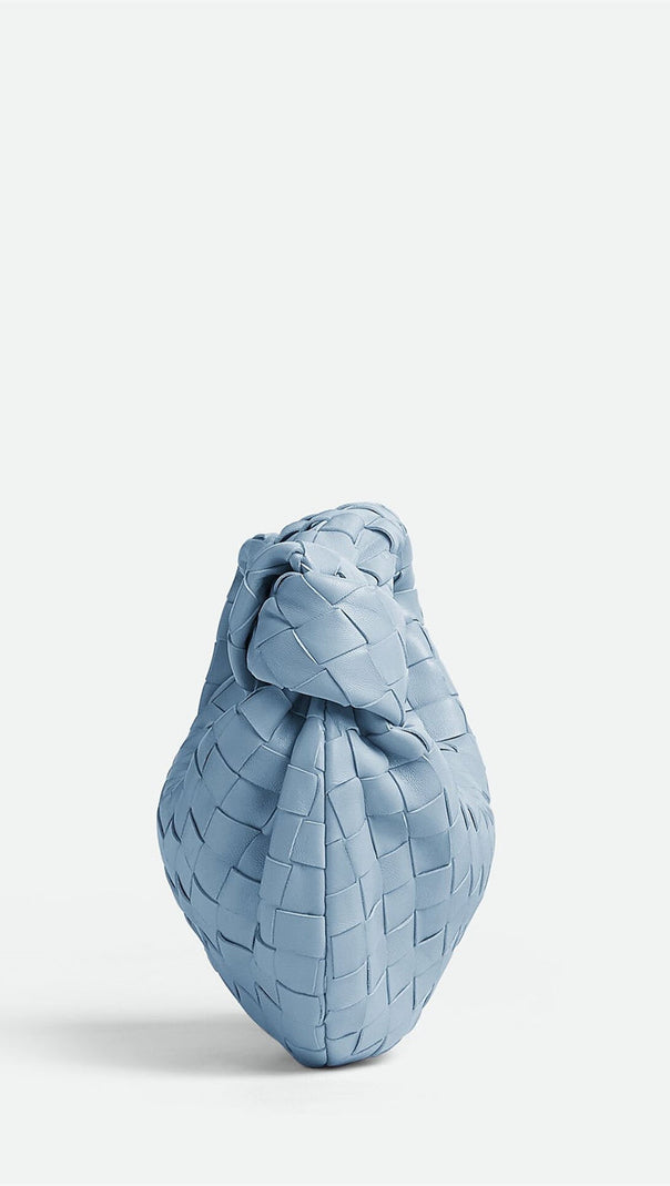 AIIZIE ZARIAH WEAVE KNOT CLUTCH BAG - BLUE - product image