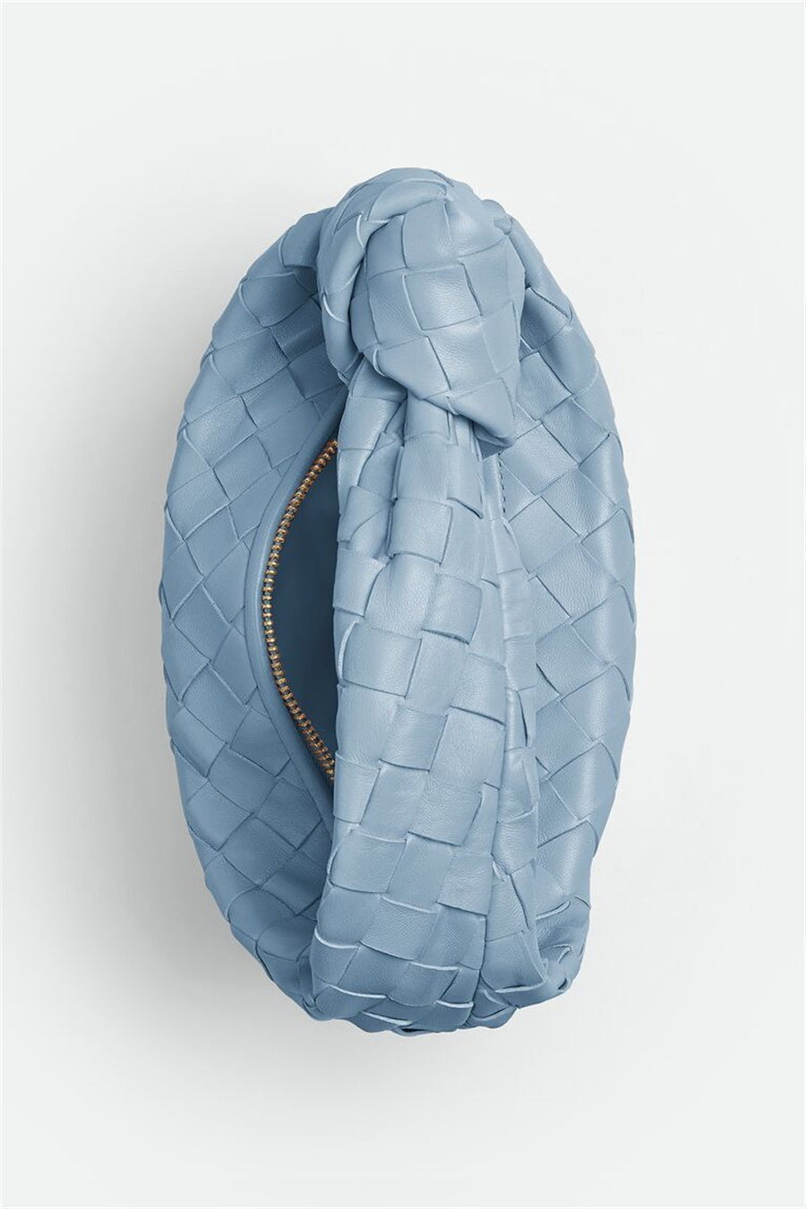 AIIZIE ZARIAH WEAVE KNOT CLUTCH BAG - BLUE - product image