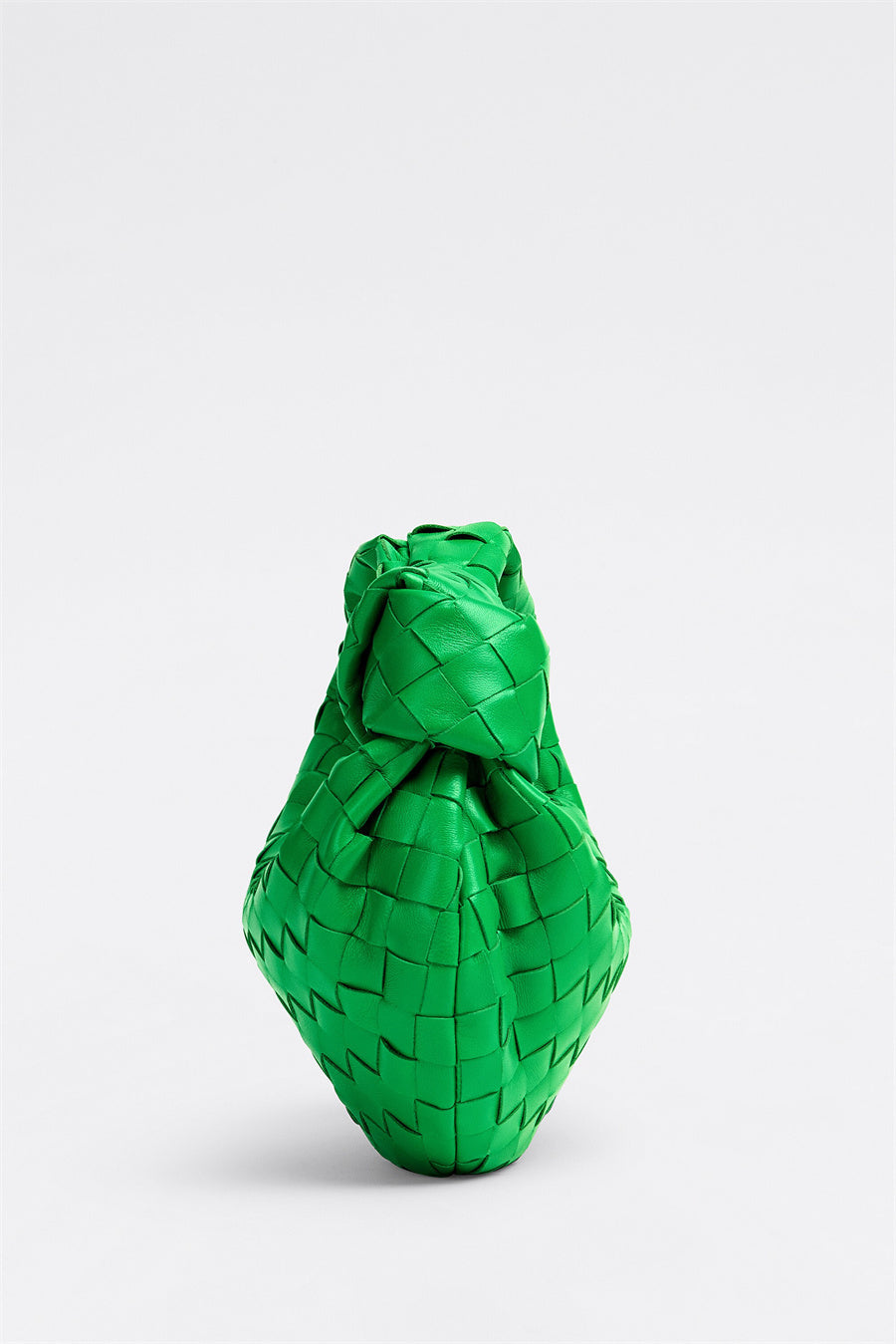 AIIZIE ZARIAH WEAVE KNOT CLUTCH BAG - GREEN - product image