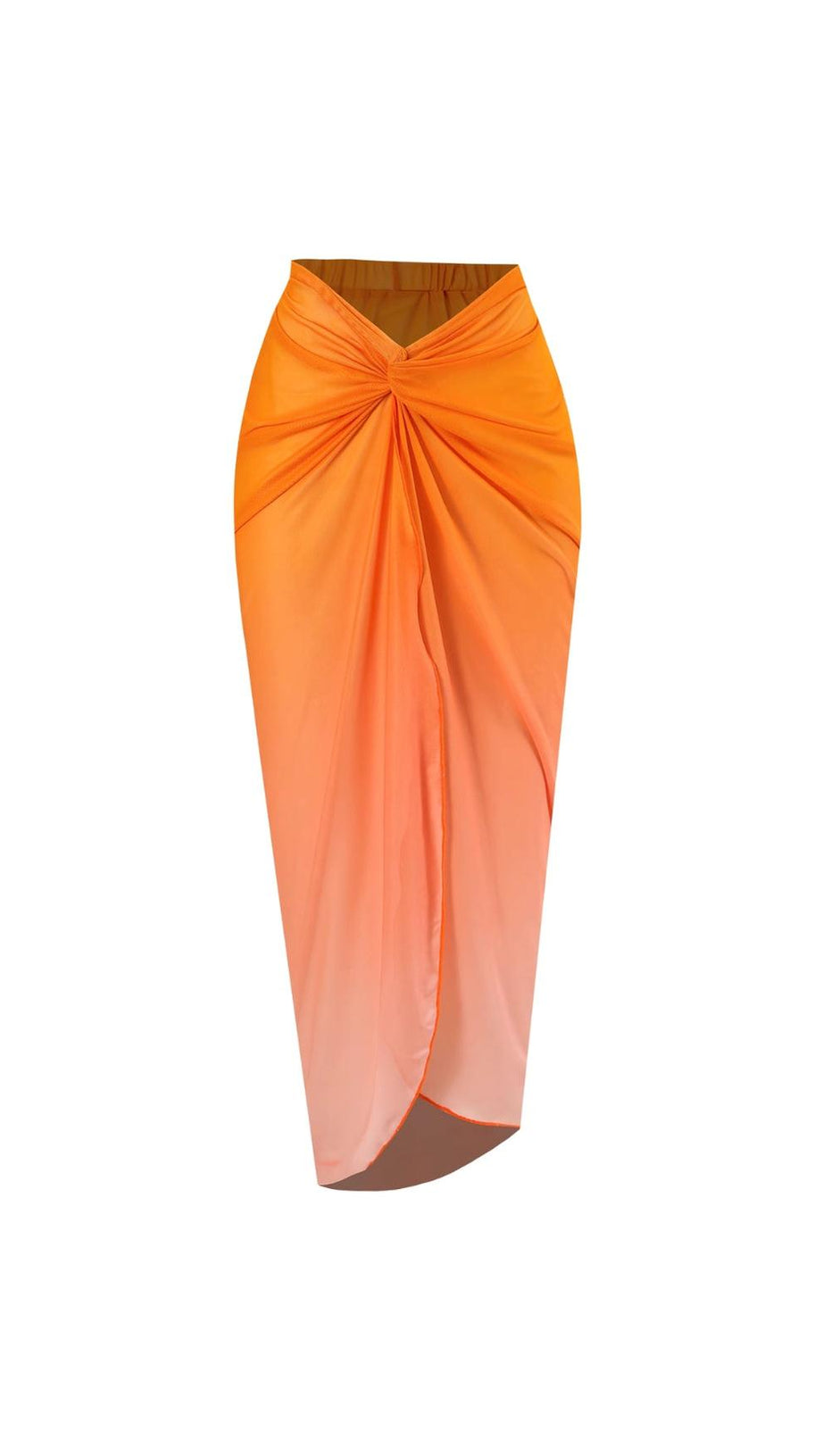 DANAE ORANGE FLOWER TWO-PIECE SWIMSUIT