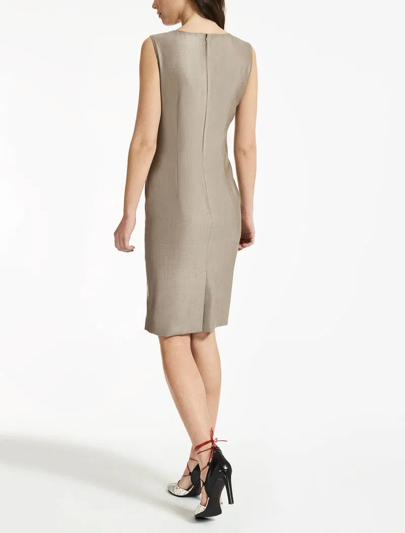 AIIZIE WOOL SILK RUCHED MINI DRESS - product image