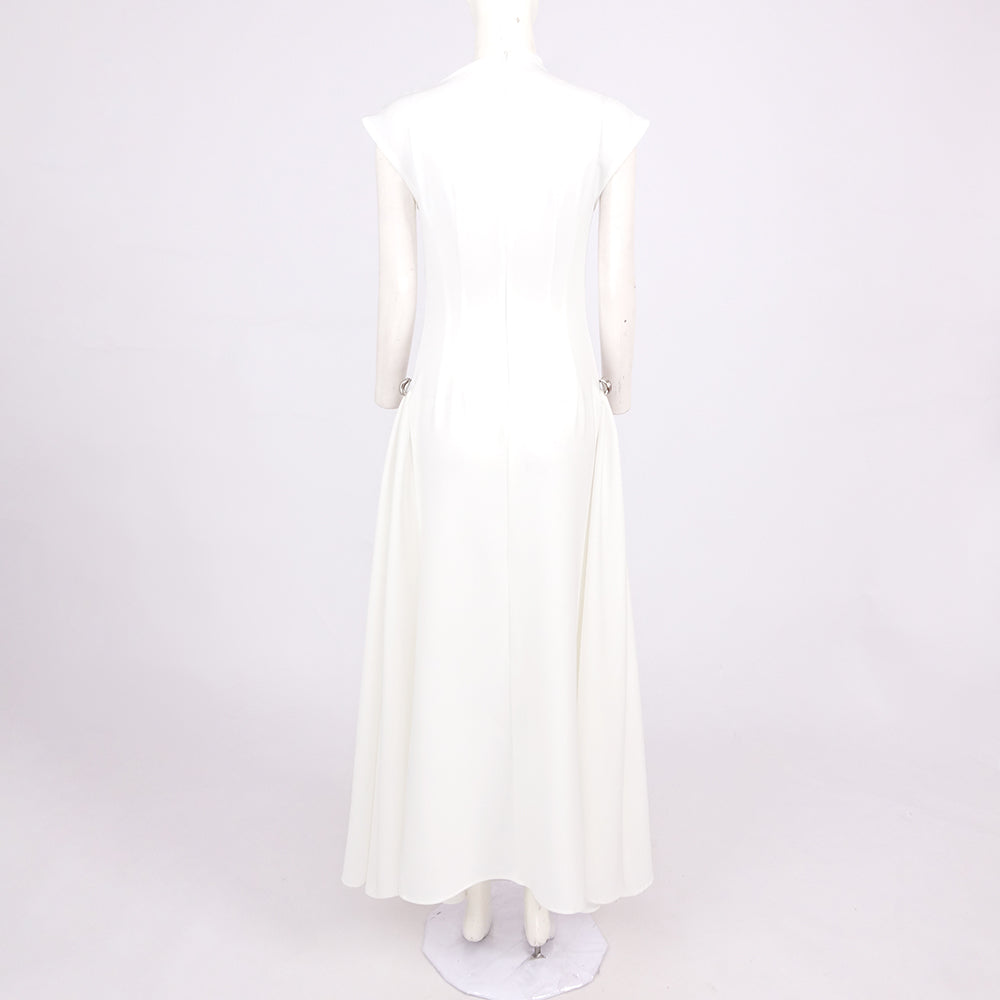 Skater-Maxikleid Weiß 