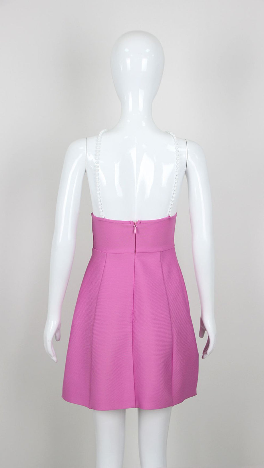 Jovanna Lavender Pearl & 3D Rose Mini Dress - Chic Party Glamour