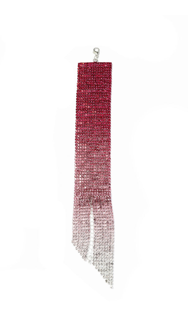 AIIZIE DANNA PINK RHINESTONE BRACELET - product image