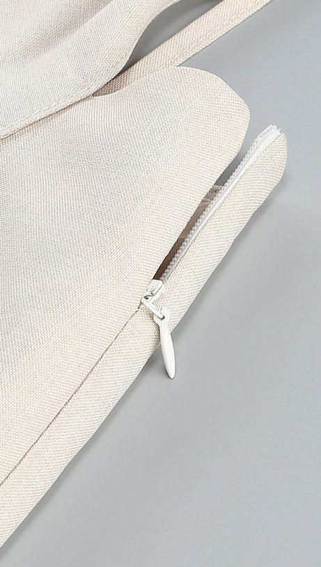 ALMA FLOWER DETAIL CUT OUT MIDI DRESS IN APRICOT