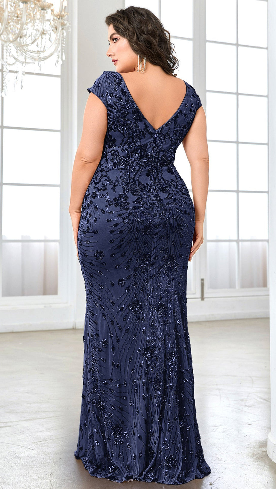 ABITO LUNGO SENZA MANICHE CON PAILLETTES BRIELLE