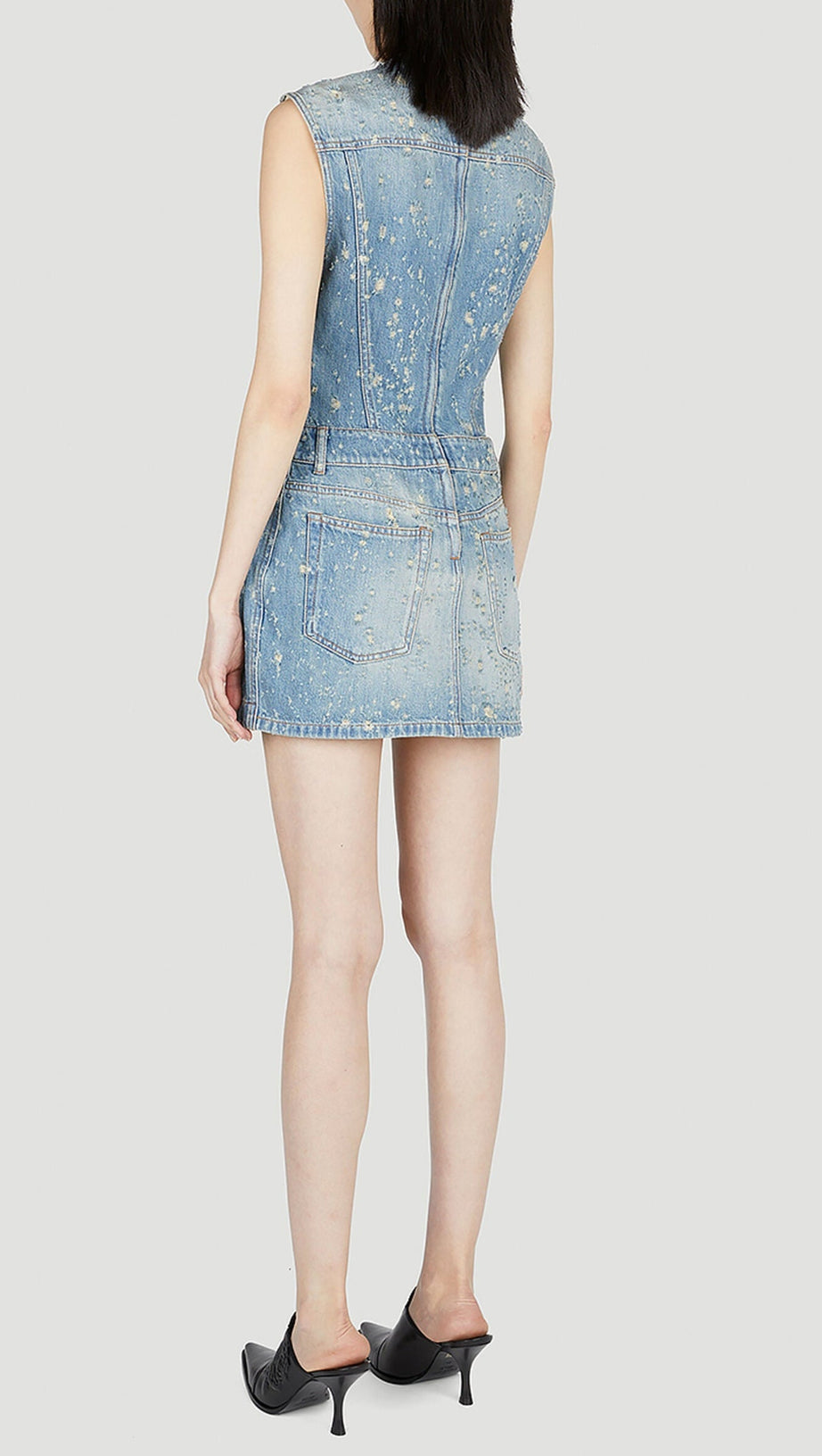 TUNIC MINI DRESS IN BLUE