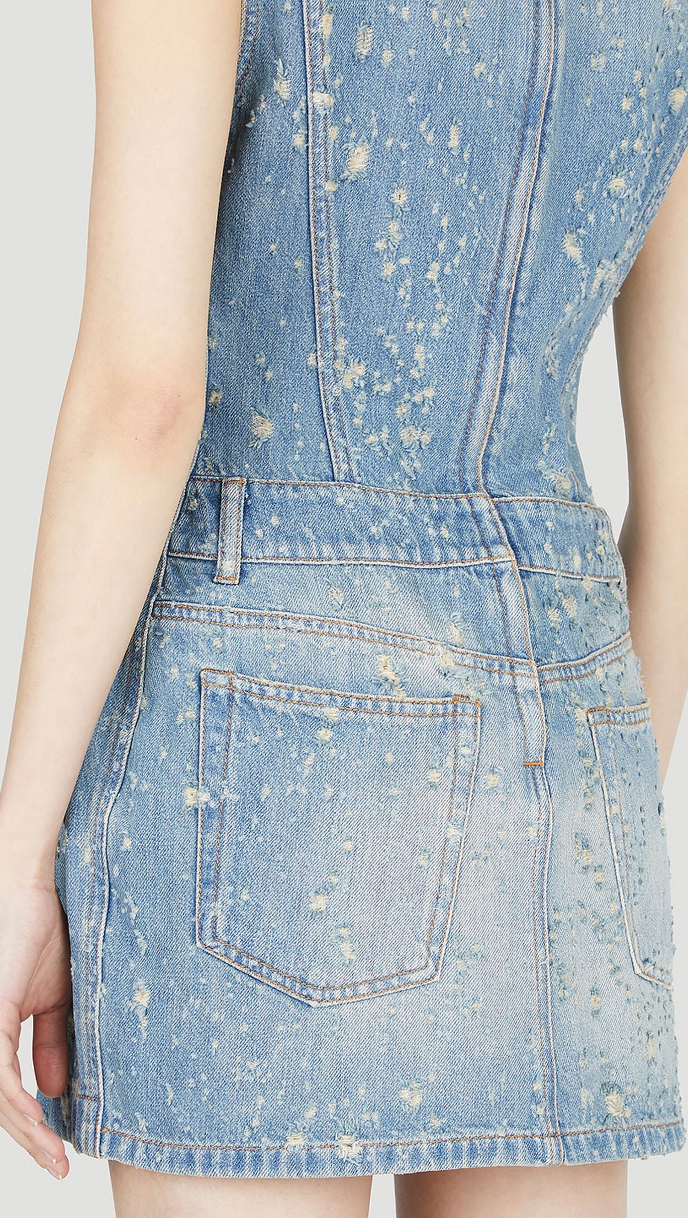 TUNIC MINI DRESS IN BLUE