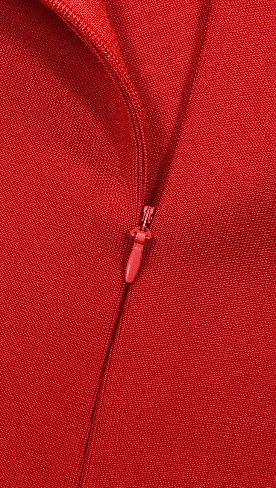 SYLVIA CRYSTAL EMBELLISHED LONG SLEEVE MAXI DRESS IN RED