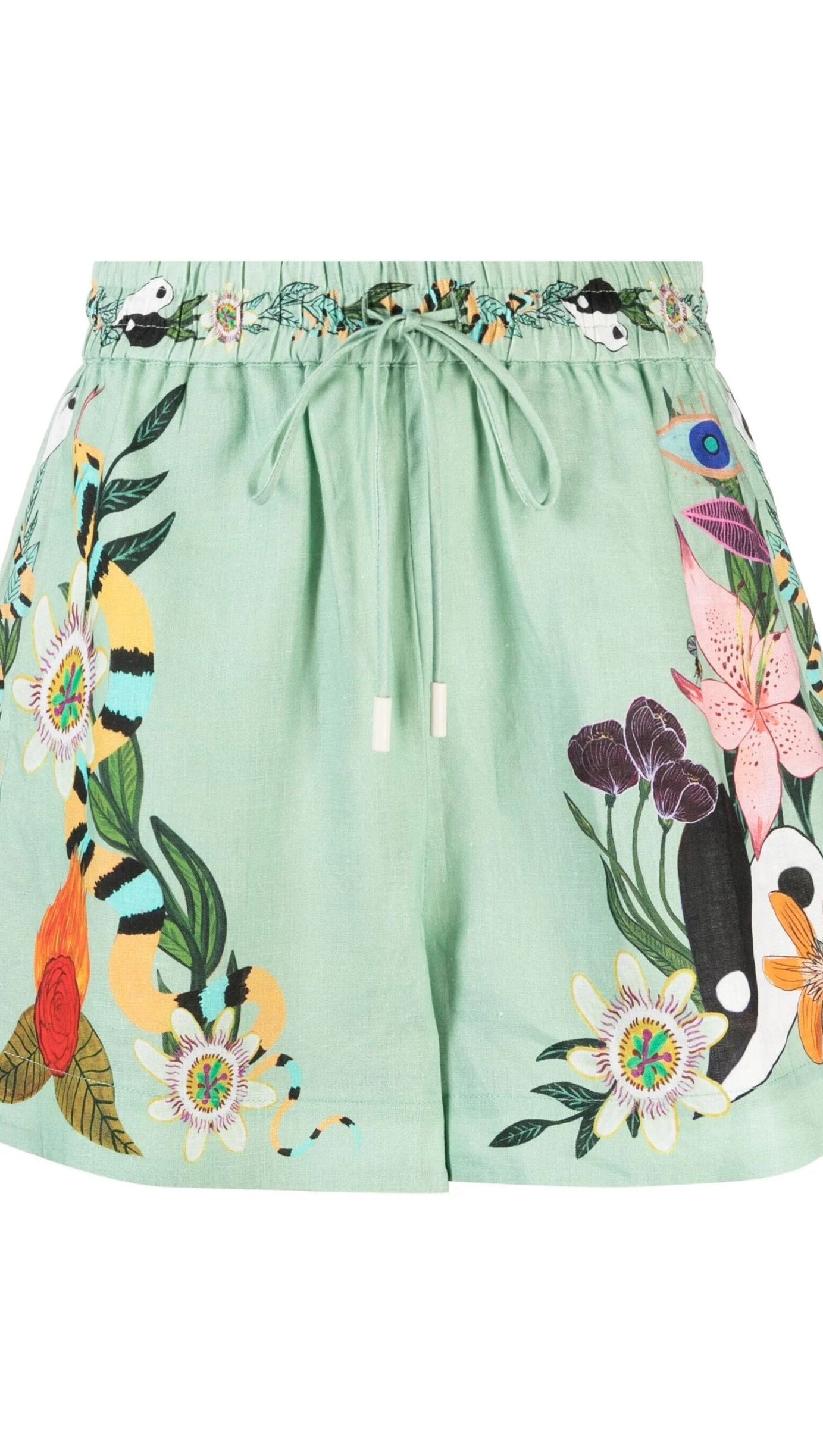 GREEN MEAGAN ARTWORK-PRINT SUIT