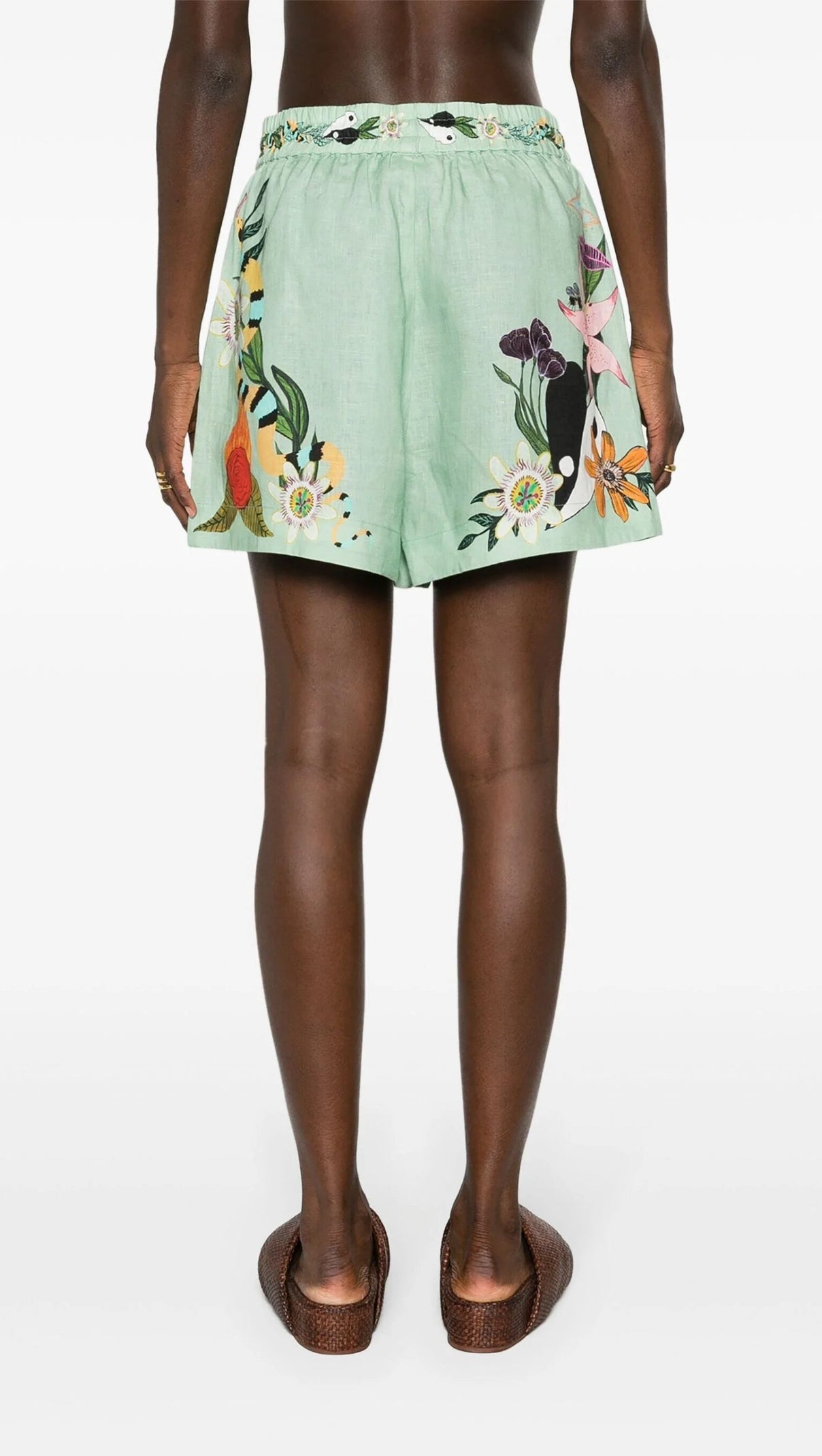 AIIZIE GREEN MEAGAN ARTWORK-PRINT SUIT - product image