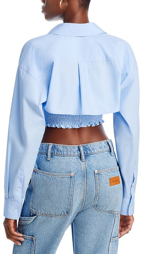 SOVRACAMICIA IN COTONE CON STAMPA A FONDO 