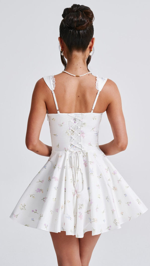 AIIZIE ANTONELLA MINI DRESS - MULTI FLORAL PRINT - product image