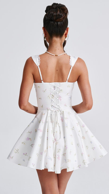 ANTONELLA MINI DRESS - MULTI FLORAL PRINT