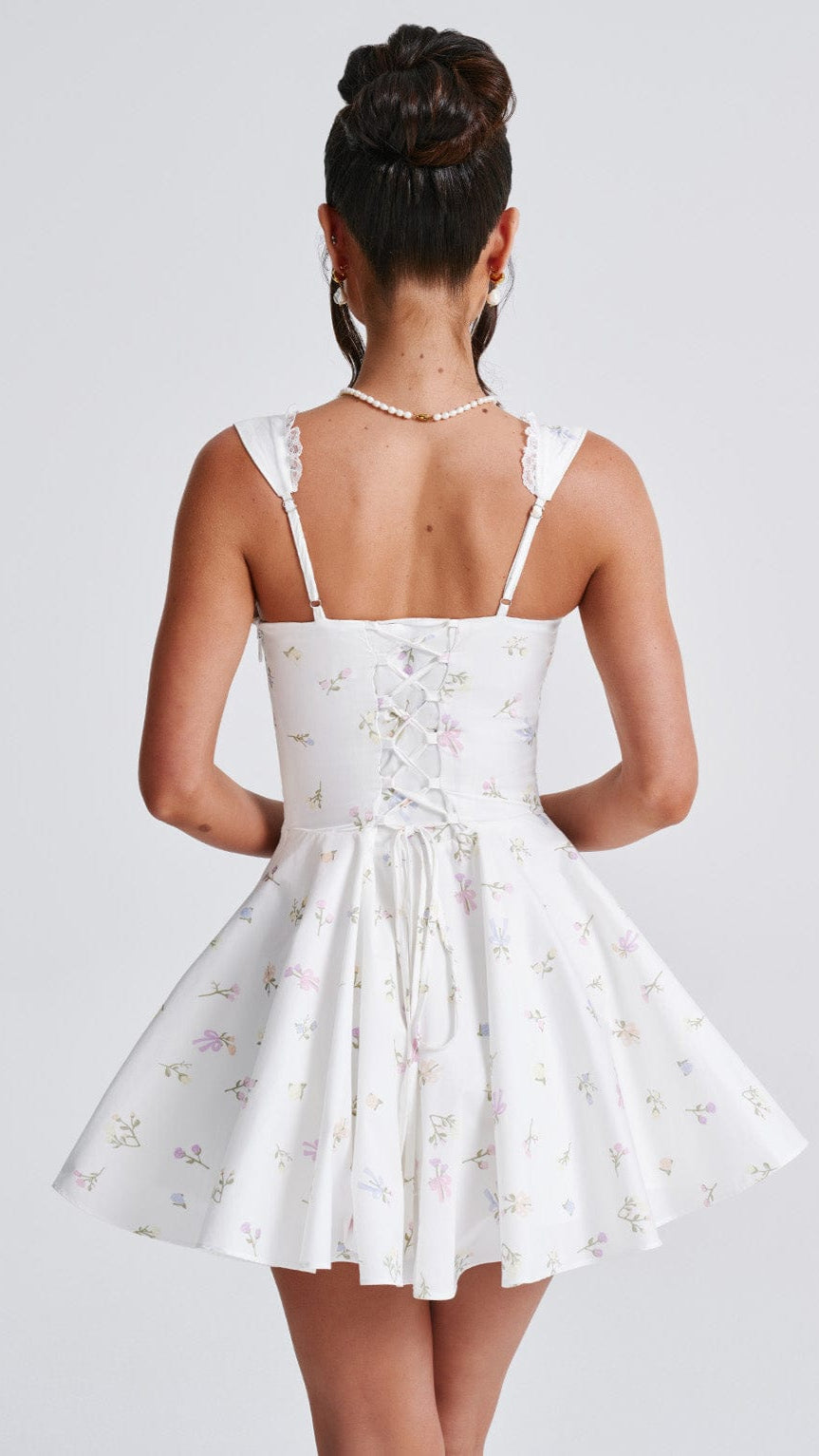 AIIZIE ANTONELLA MINI DRESS - MULTI FLORAL PRINT - product image