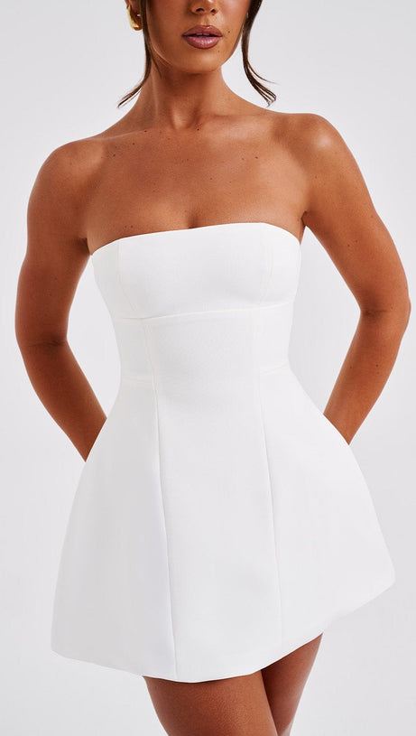 ASHA MINI DRESS - IVORY
