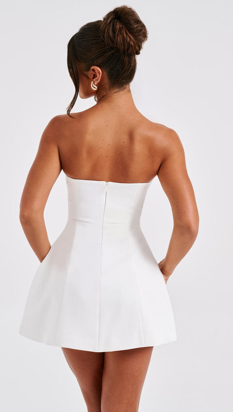 ASHA MINI DRESS - IVORY