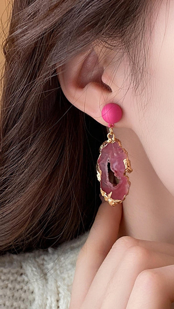 AIIZIE DOROTHY PINK EARRINGS - product image