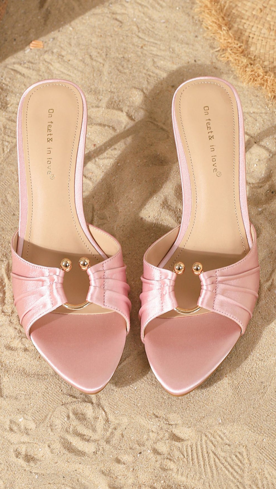 HAYDN CHIC PINK POINTED TOE HEELED MULES - "ON FEET & IN LOVE"