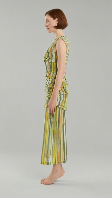 WIND THROUGH TANK DRESS | BRUSH STROKE