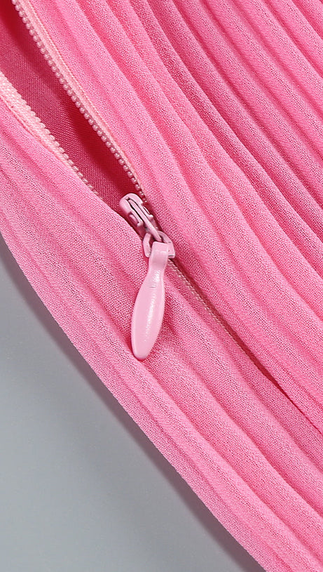 GEMMA CUT OUT FLOWER MINI DRESS IN PINK