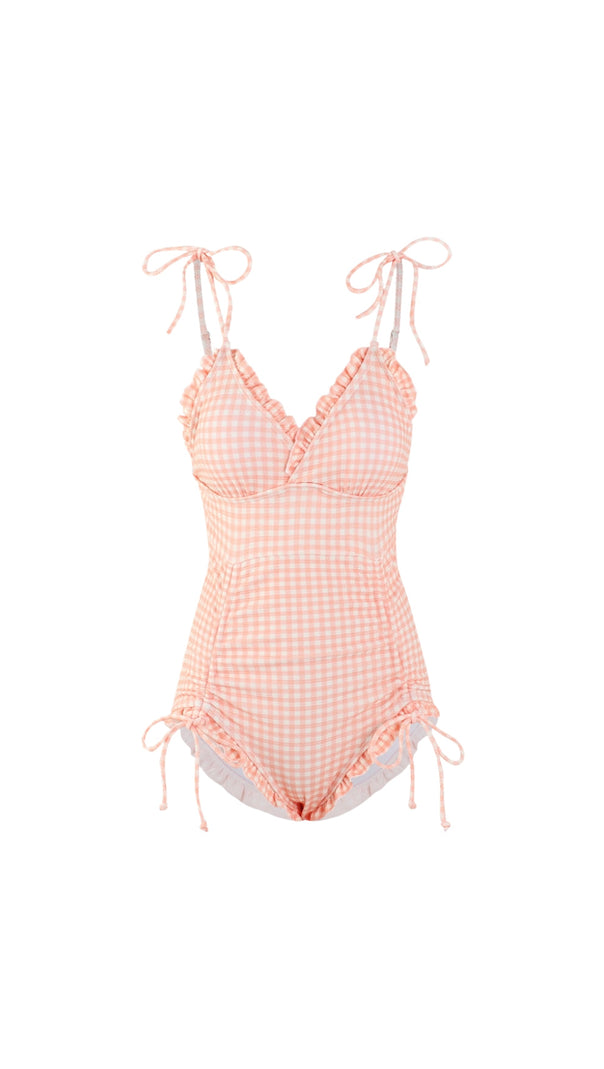 AIIZIE DAVA DRAWSTRING ONE-PIECE SWIMSUIT - product image
