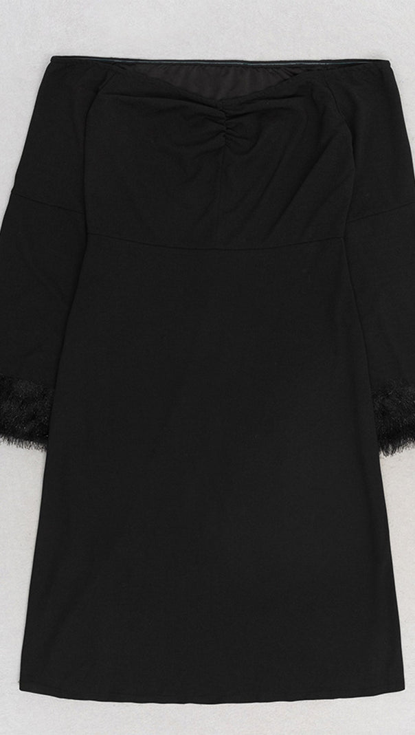 AIIZIE ZIA OFF SHOULDER MIDI DRESS - product image