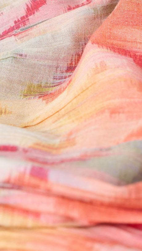 ABITO MIDI IN COTONE STAMPATO 