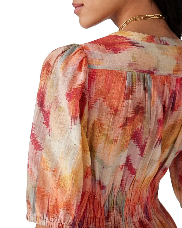 AIIZIE COTTON PRINTED MIDI DRESS - product image