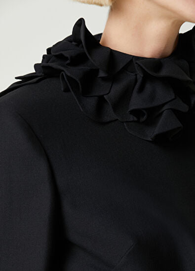 ALESSANDRO MINI ABITO NERO CON SCHIENA SENZA VOLANT