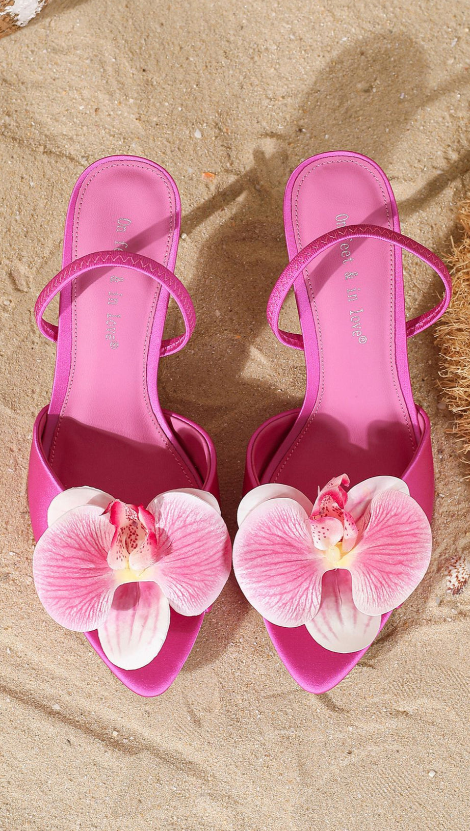 HOLLACE DREAMY PINK ORCHID SLINGBACK SANDALS