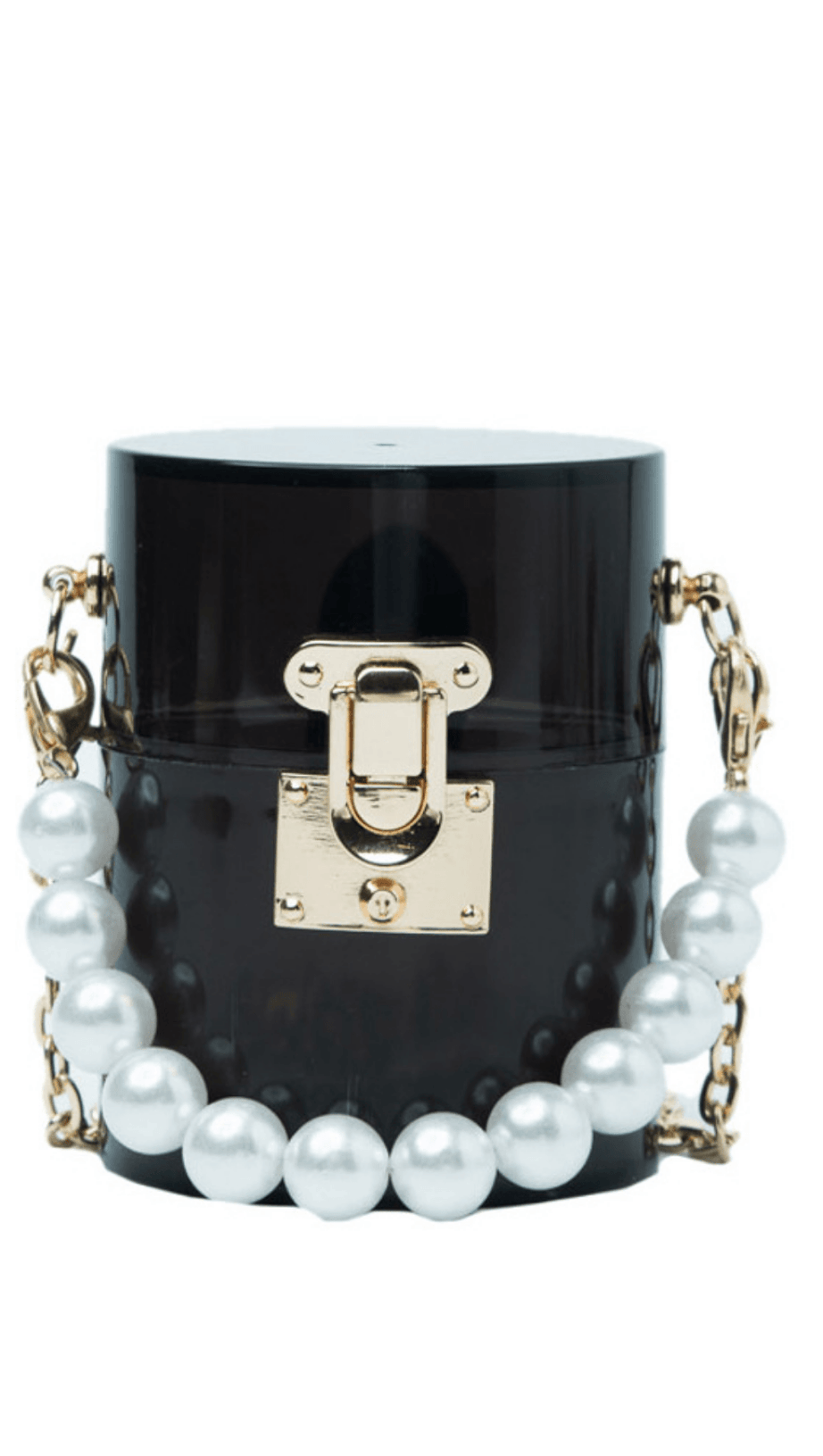 BORSA IN GELATINA DI PERLE ACRILICHE VERDI