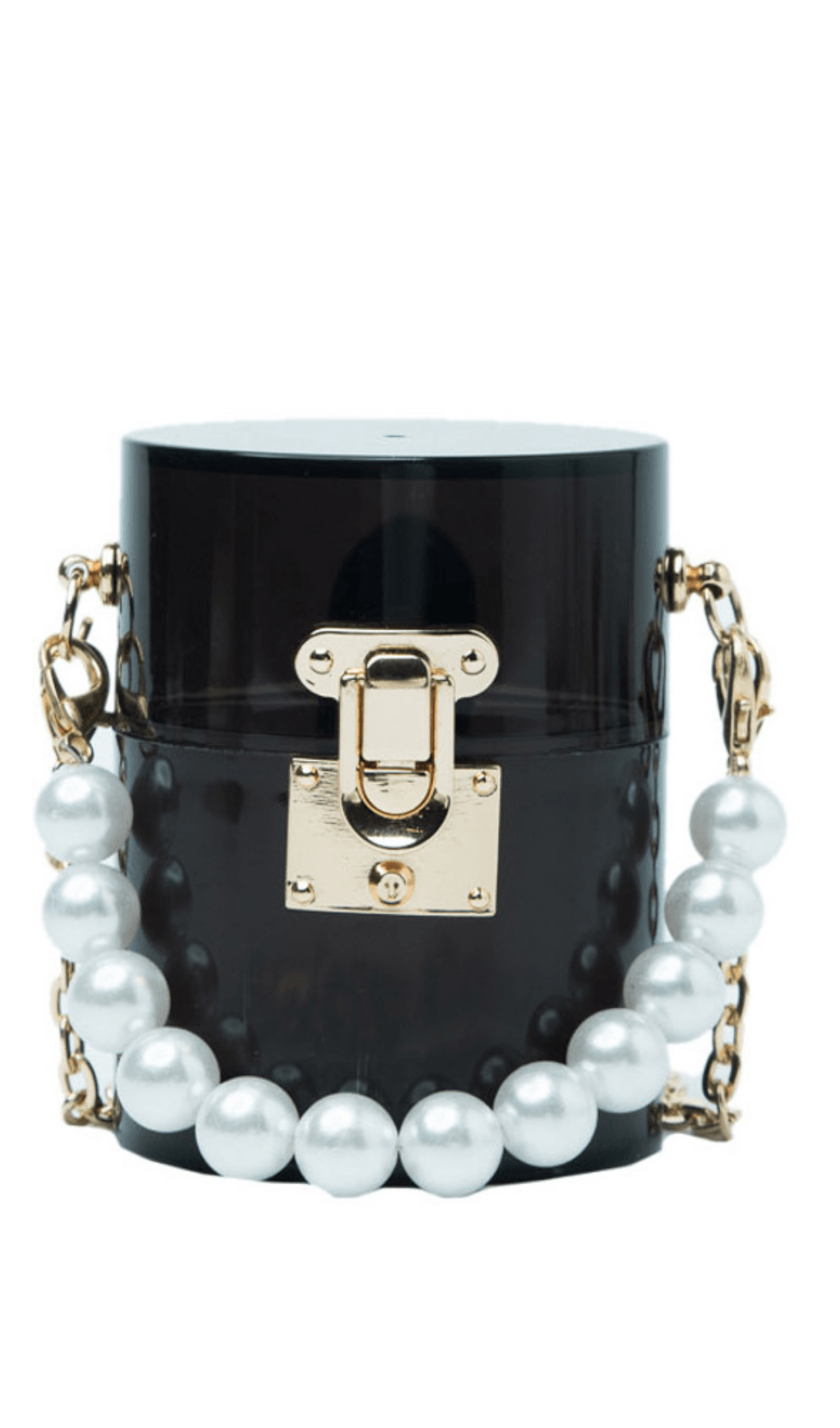 BORSA IN GELATINA DI PERLE ACRILICHE VERDI