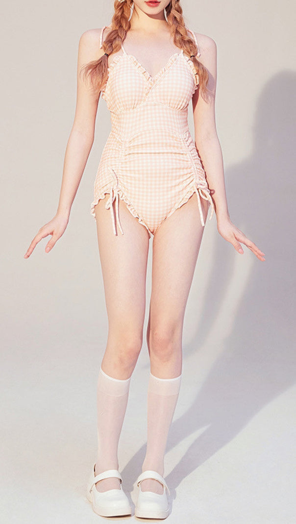 AIIZIE DAVA DRAWSTRING ONE-PIECE SWIMSUIT - product image