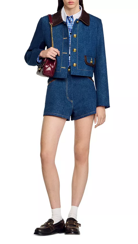 TOSCANE DOUBLE BREASTED BLAZER IN BLUE