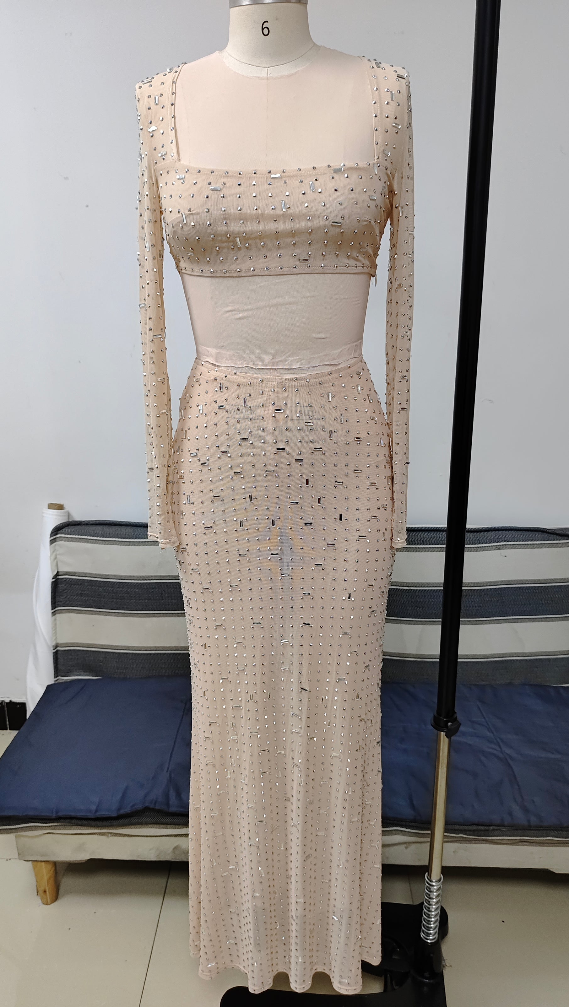AIIZIE CRYSTAL DREAM MESH TWO-PIECE SET BY GRRLY GRRLS - product image