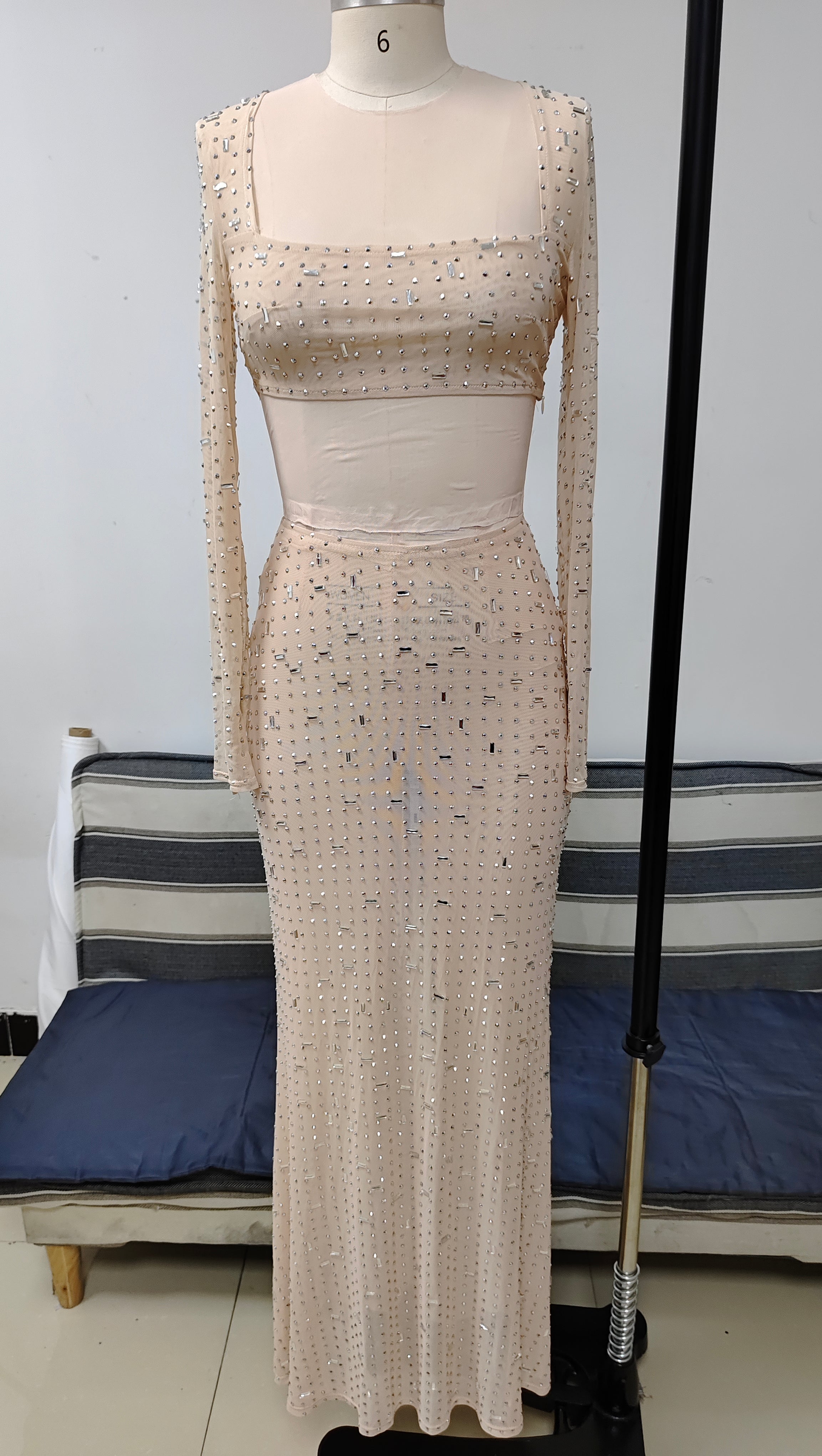 CRYSTAL DREAM MESH TWO-PIECE SET BY GRRLY GRRLS