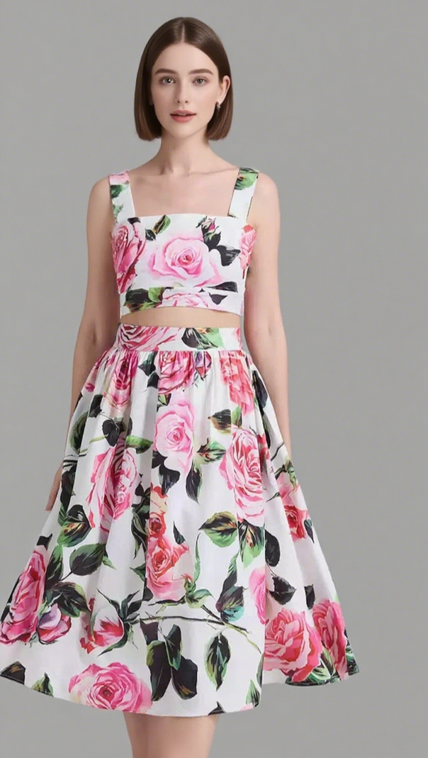 AIIZIE CYTHINA FLORAL TWO PIECE SET - product image