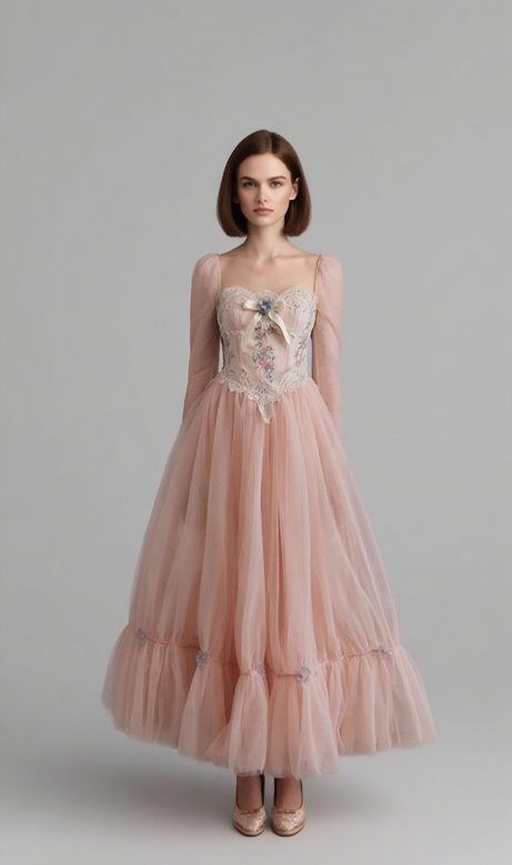 Annalise Long Sleeve Corset Dress