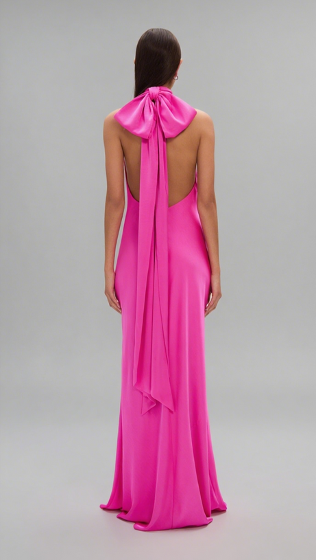 THE 'EVIANNA' SATIN DRESS