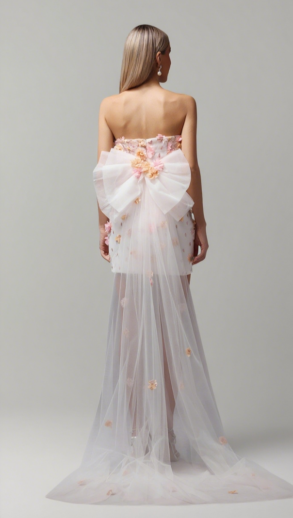 AIIZIE LILITH SLEEVELESS FLOWERS MINI DRESS - product image