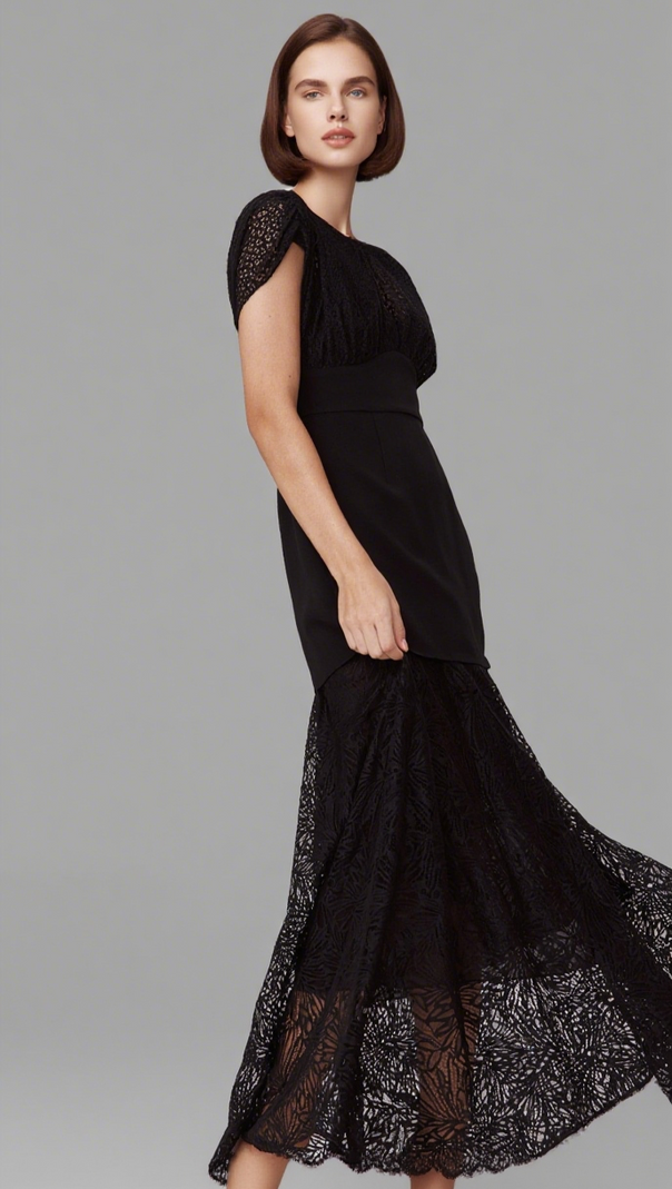 AIIZIE LESLIE LACE MAXI DRESS - product image