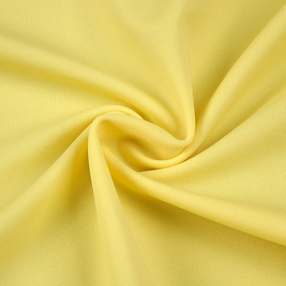 AIIZIE STRAPLESS FLOWER RUCHED MIDI DRESS IN YELLOW - product image