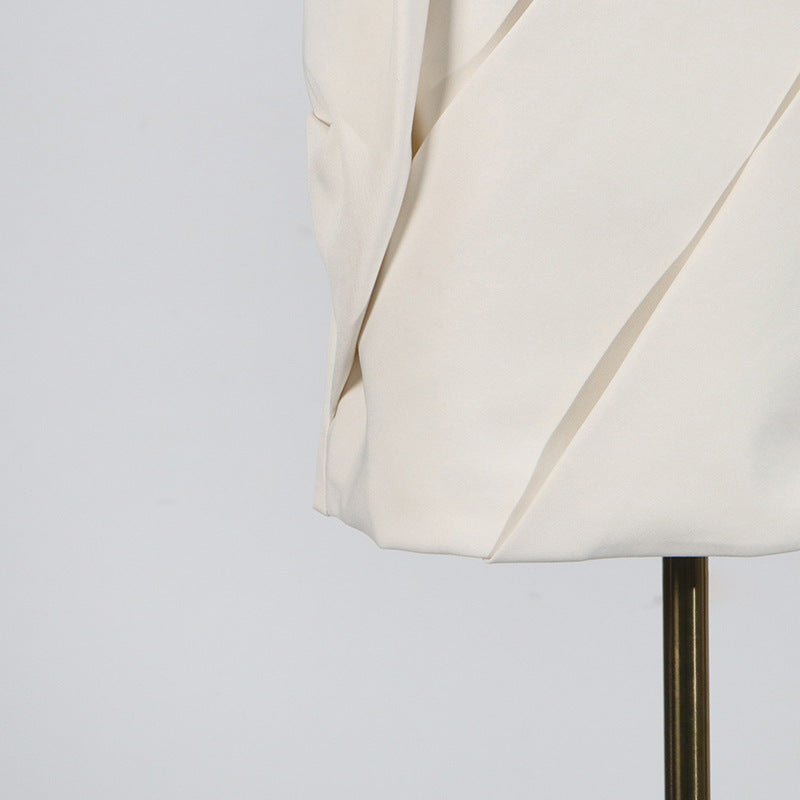 ALISA STRAPLESS FLOWER MINI DRESS IN APRICOT