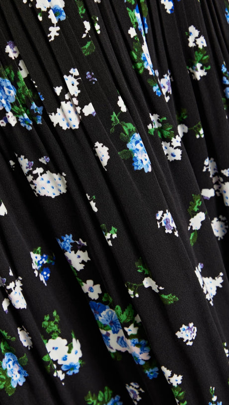 MINIABITO IN CREPE PLISSÉ CON STAMPA FLOREALE