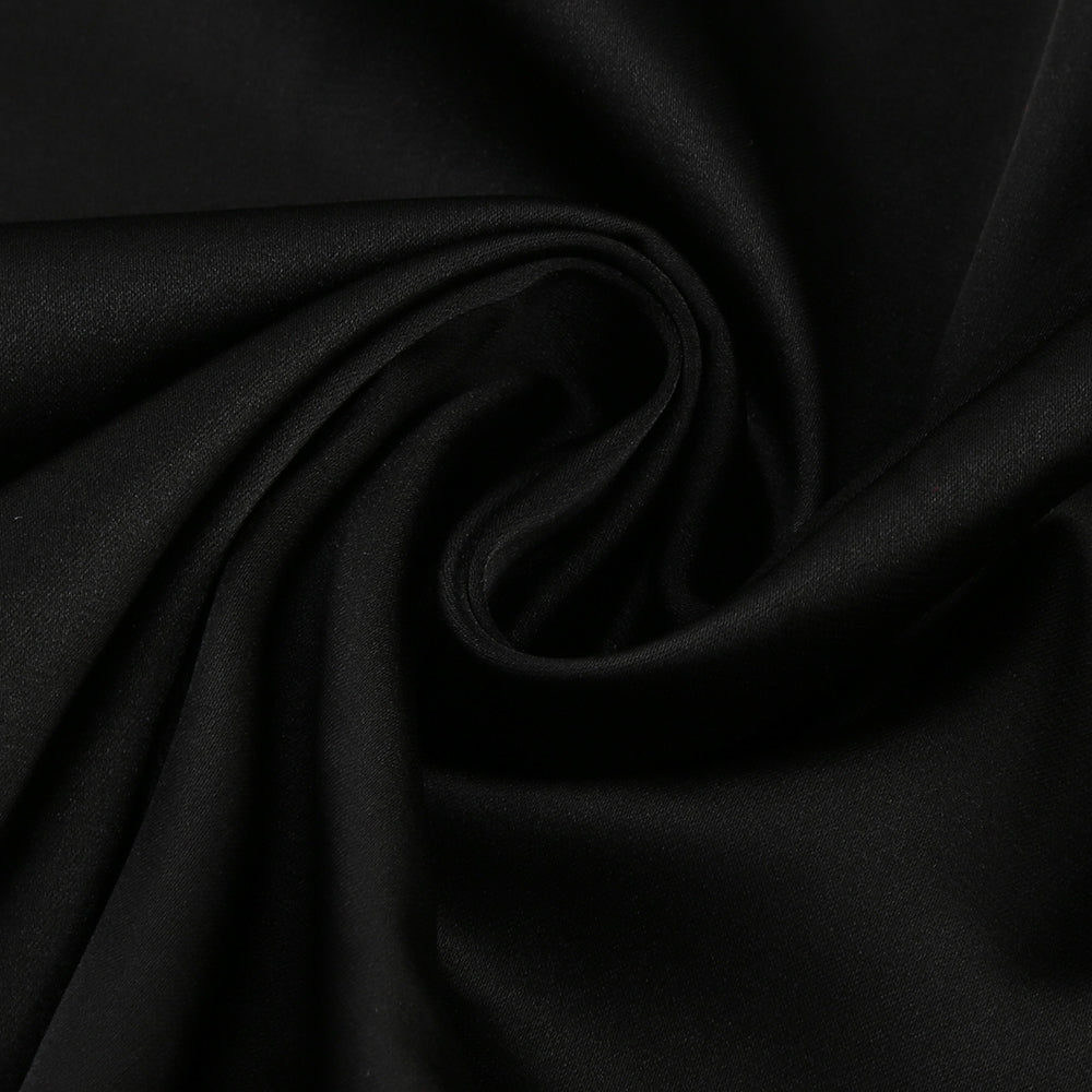 3D-Weißblumen-One-Shoulder-Maxikleid in Schwarz