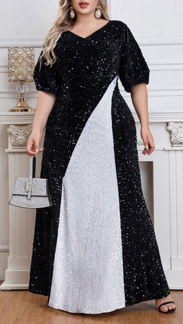 AIIZIE AVIANA SEQUINED MAXI DRESS - product image