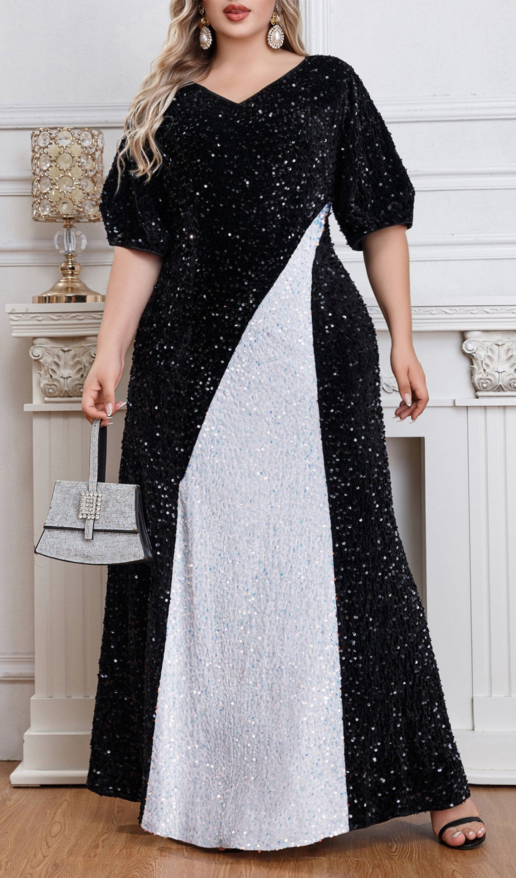 AVIANA SEQUINED MAXI DRESS